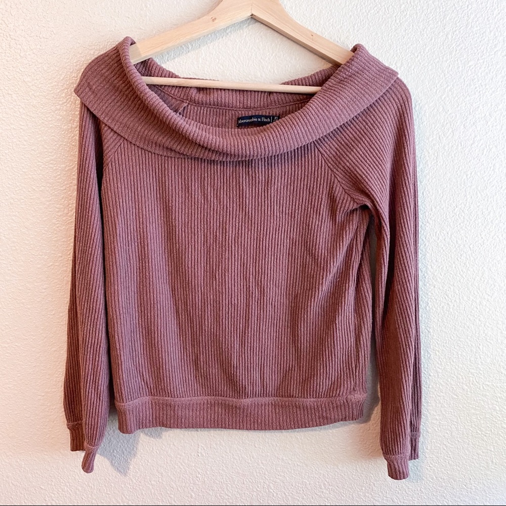 Abercrombie & Fitch Long Sleeve Cowl Neck Top